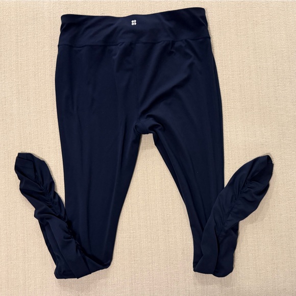 Sweaty Betty Pants - Sweaty Betty All Day full length 27" leggings blue ruching XXL scrunch 2XL